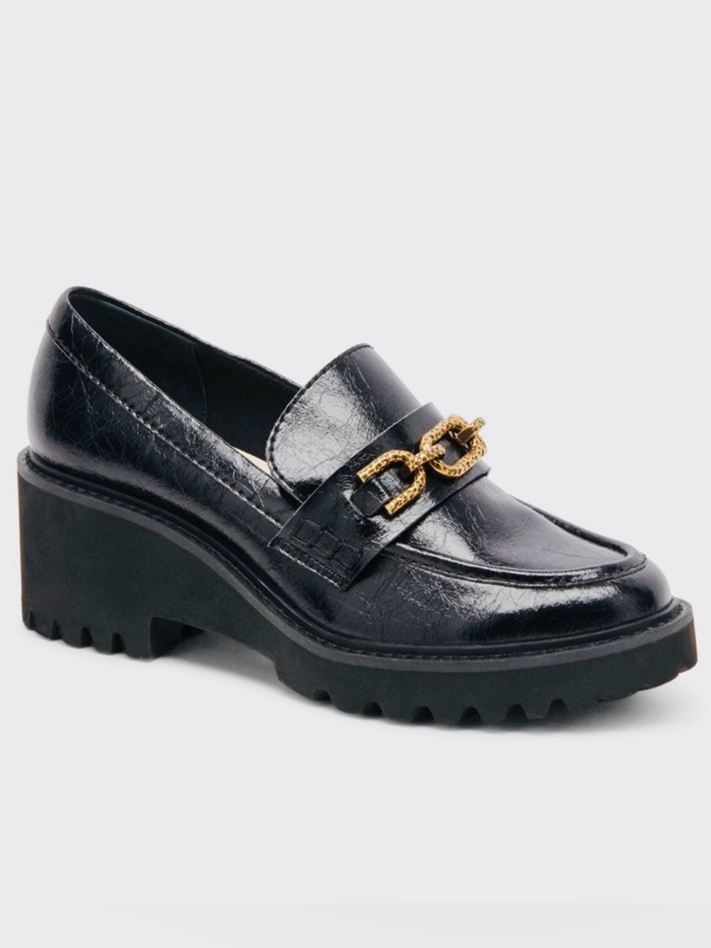 Dolce Vita leather platform loafer.
